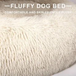 Trinity Donut Dog Bed, Round Fluffy Dog Beds for Small Dogs