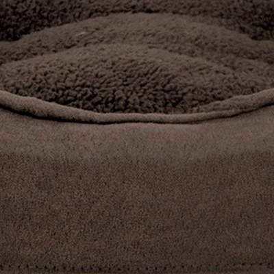FurHaven Snuggle Terry & Suede Oval Cuddler Dog Bed 1 FurHaven Snuggle Terry & Suede Oval Cuddler Dog Bed