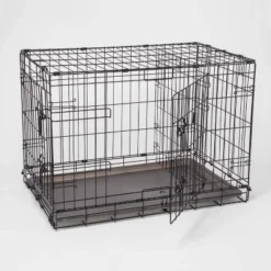 Wire Collapsible Dog Crate - Black - Boots & Barkley™
