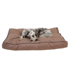 Carolina Pet Company Solid Faux Gusset Jamison Dog Bed - Tan -Pet Gizmos Sales GUEST eb404297 a949 4f8c a18d aad1781250a0