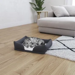 Merrick Lane Cozy Orthopedic Joint Relief Memory Foam Bolster Dog Bed, Removable, Washable Cover, Non-Slip Bottom -Pet Gizmos Sales GUEST edef59bd 78b6 4bd2 b9a5 6e8cb2f3287e