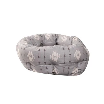 PetShop by Fringe Studio Geometric Round Cuddler Dog Bed - Gray 4 PetShop by Fringe Studio Geometric Round Cuddler Dog Bed - Gray - Image 4