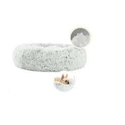 Best Friends by Sheri Donut Shag Dog Bed - 23"x23" - Frost