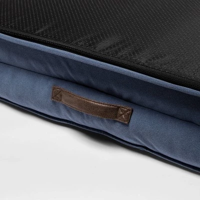 Sofa Bolster Dog Bed - Blue - Boots & Barkley™ 2 Sofa Bolster Dog Bed - Blue - Boots & Barkley™ - Image 2