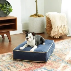 Kensington Garden Buster Reversible Rectangle Pillow Dog Bed Smoke