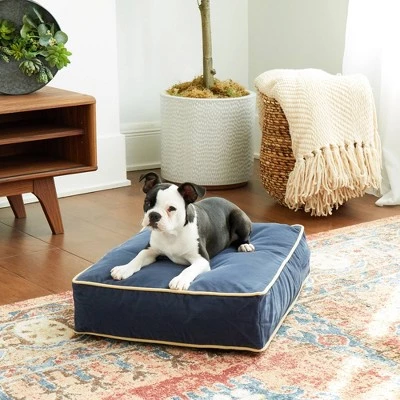 Kensington Garden Buster Reversible Rectangle Pillow Dog Bed Smoke 1 Kensington Garden Buster Reversible Rectangle Pillow Dog Bed Smoke