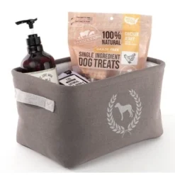 Precious Tails Linen Storage Bins - 3pk - Dog Crest, Pet Gear Organizer, Elegant Home Decor, Durable & Easy Clean -Pet Gizmos Sales GUEST ff5fecc8 38fe 469f 8866 3d37860c238e